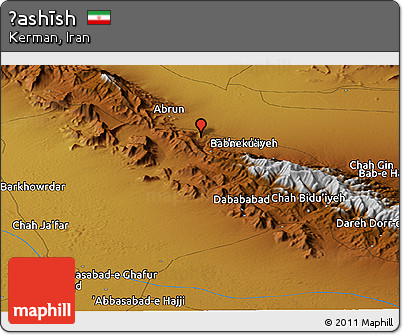 Physical Panoramic Map of Ḩashīsh