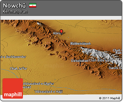 Physical Panoramic Map of Nowchū