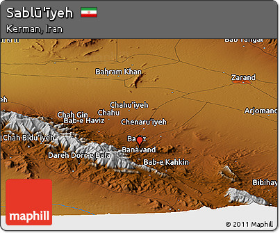 Physical Panoramic Map of Sablū'īyeh