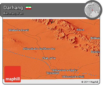 Political Panoramic Map of Darhang