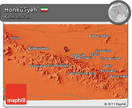 Political Panoramic Map of Honkū'īyeh