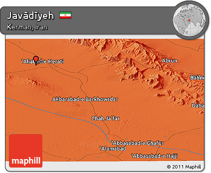 Political Panoramic Map of Javādīyeh