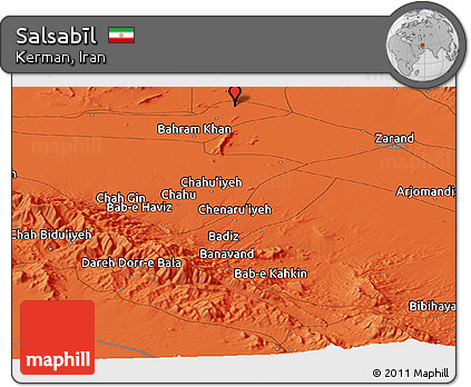 Political Panoramic Map of Salsabīl