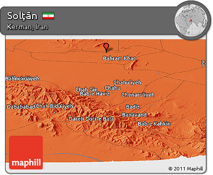 Political Panoramic Map of Solţān