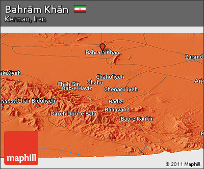 Political Panoramic Map of Bahrām Khān