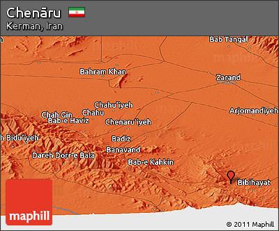 Political Panoramic Map of Chenāru