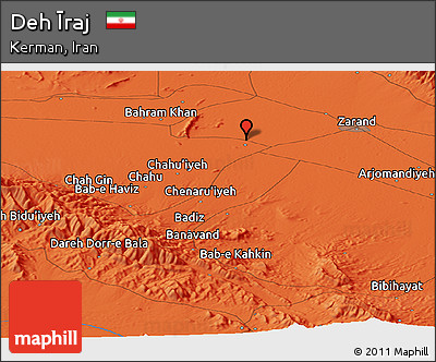 Political Panoramic Map of Deh Īraj