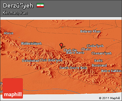 Political Panoramic Map of Derzū'īyeh