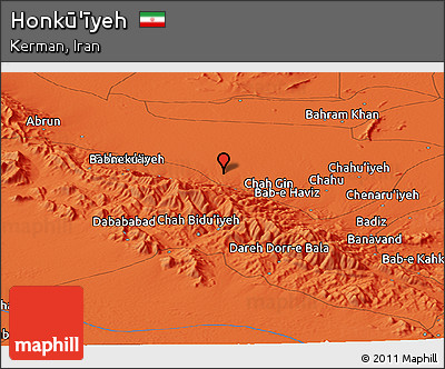Political Panoramic Map of Honkū'īyeh