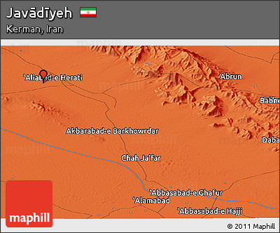 Political Panoramic Map of Javādīyeh