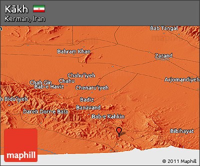 Political Panoramic Map of Kākh