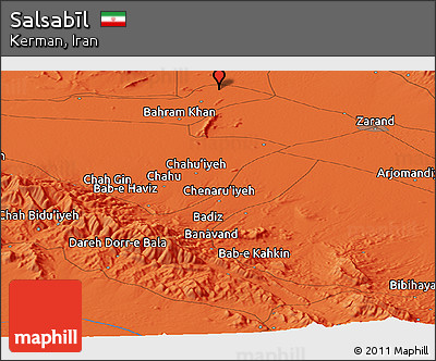 Political Panoramic Map of Salsabīl