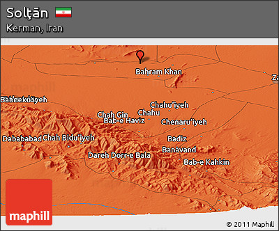 Political Panoramic Map of Solţān