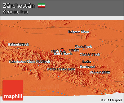 Political Panoramic Map of Zārchestān