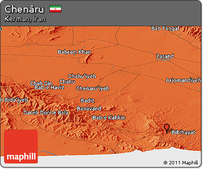 Political Panoramic Map of Chenāru