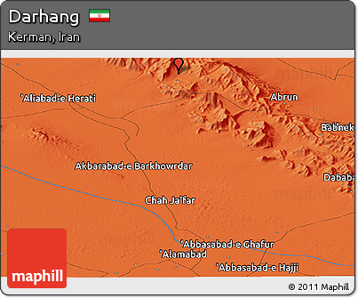 Political Panoramic Map of Darhang