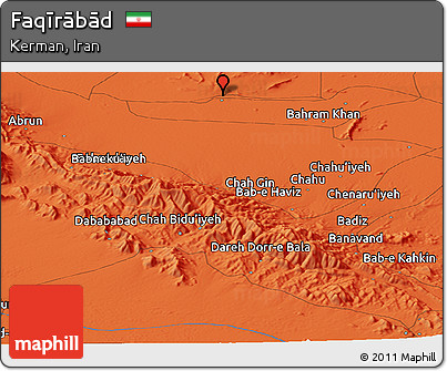 Political Panoramic Map of Faqīrābād