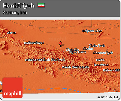 Political Panoramic Map of Honkū'īyeh