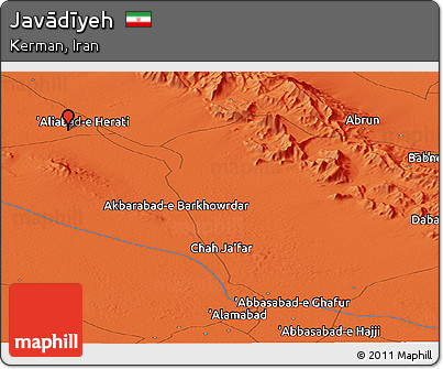 Political Panoramic Map of Javādīyeh
