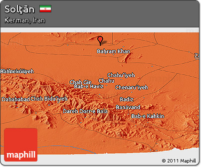 Political Panoramic Map of Solţān