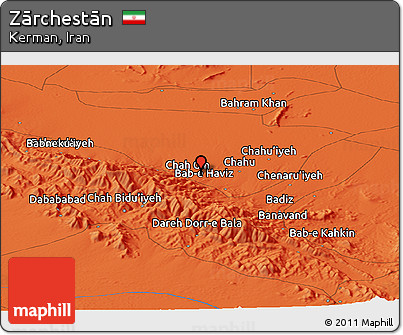Political Panoramic Map of Zārchestān