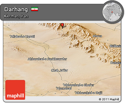 Satellite Panoramic Map of Darhang