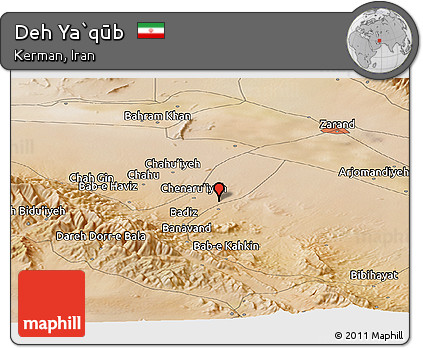 Satellite Panoramic Map of Deh Ya`qūb