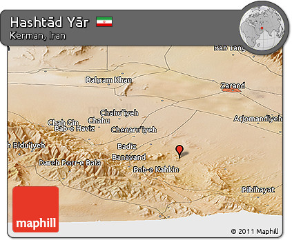 Satellite Panoramic Map of Hashtād Yār