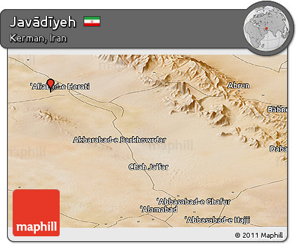 Satellite Panoramic Map of Javādīyeh