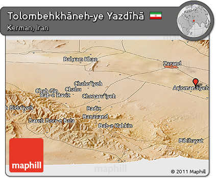 Satellite Panoramic Map of Tolombehkhāneh-ye Yazdīhā