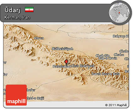 Satellite Panoramic Map of Ūdarj