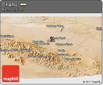 Satellite Panoramic Map of Chāhū