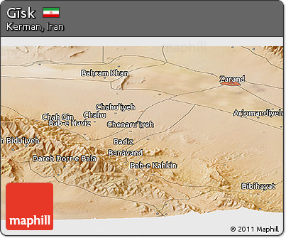 Satellite Panoramic Map of Gīsk