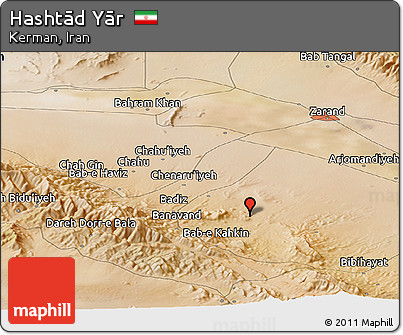 Satellite Panoramic Map of Hashtād Yār