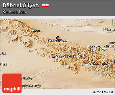 Satellite Panoramic Map of Bābnekū'īyeh