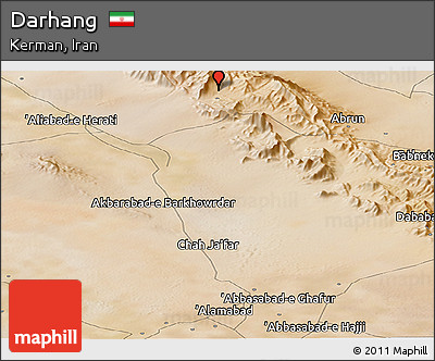 Satellite Panoramic Map of Darhang