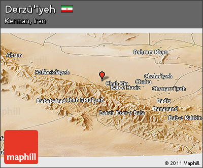 Satellite Panoramic Map of Derzū'īyeh