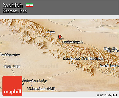 Satellite Panoramic Map of Ḩashīsh