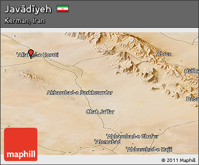Satellite Panoramic Map of Javādīyeh