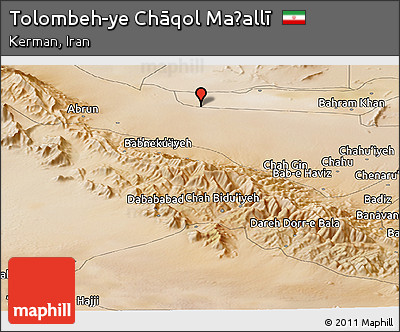 Satellite Panoramic Map of Tolombeh-ye Chāqol Maḩallī