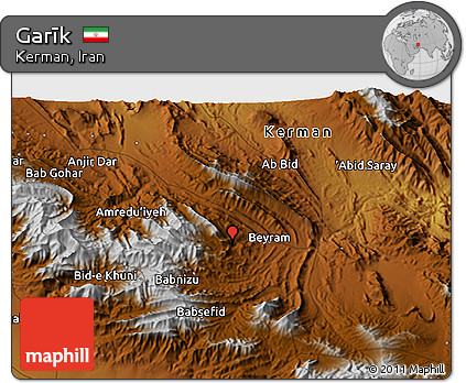 Physical 3D Map of Garīk