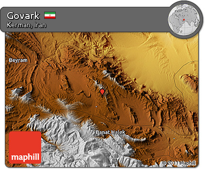 Physical 3D Map of Govark