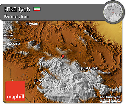Physical 3D Map of Hīkū'īyeh