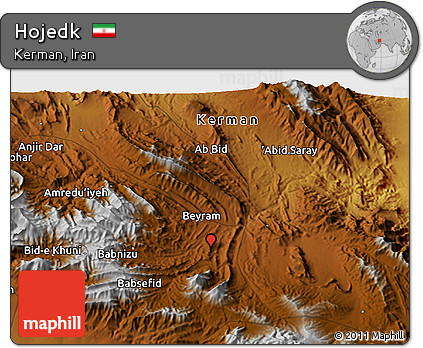 Physical 3D Map of Hojedk