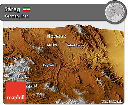 Physical 3D Map of Sārag