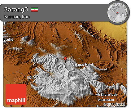 Physical 3D Map of Sarangū
