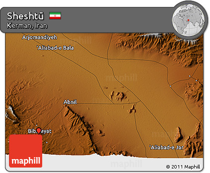 Physical 3D Map of Sheshtū