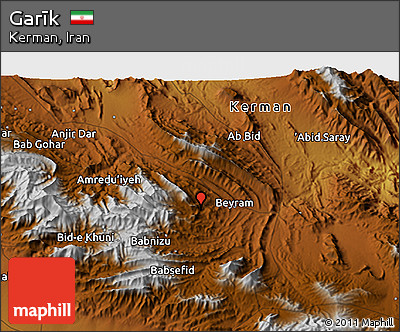Physical 3D Map of Garīk