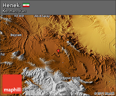 Physical 3D Map of Henek