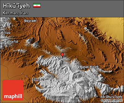 Physical 3D Map of Hīkū'īyeh